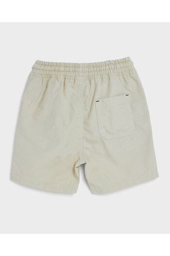 R&B Solid Shorts with Drawstring Waist