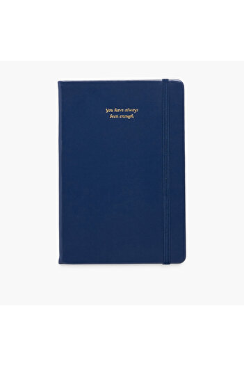 Lifestyle Slogan Print Ruled A5 Notebook