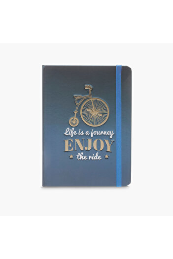 Lifestyle Slogan Embossed A5 Hardbound Journal