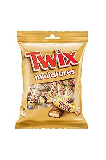 Twix Mini Caramel Chocolate Bag, 150g