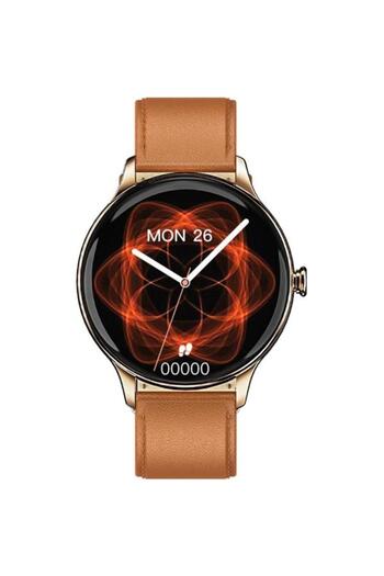 MAXCOM Smartwatch FW48 Vanad, AMOLED Display 1.32”, IP67, Android/iOS, Leather Strap (Gold)