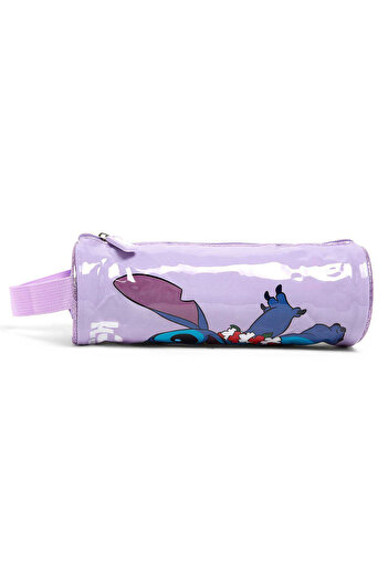 R&B Blue Girl Stitch Print Pencil Pouch