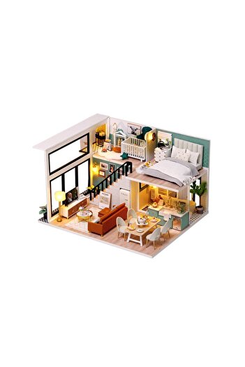 OEM Joc interactiv, educational, macheta casuta de asamblat, miniatura, Modern House, DIY