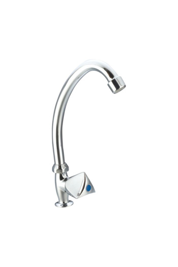 flores Cold water mixer, for kitchen, single lever, chrome, spout 185 mm