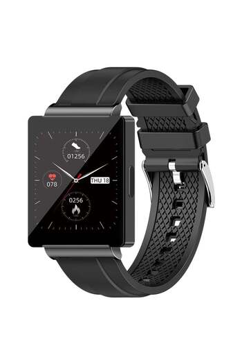 isen Smartwatch KS01, Black, 1.83", ECG, Blood Glucose, Blood Oxygen, HRV, Thermometer, 220 mAh
