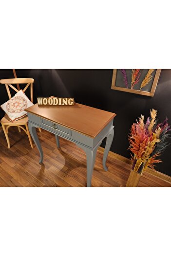 Wooding Mobilya 80 Cm Çekmeceli Masif Gri Naturel Dresuar