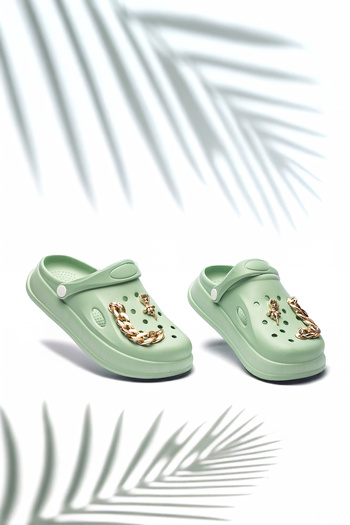 Raynok Sea Slippers with Accessories Eva Comfortable Mold Water Green