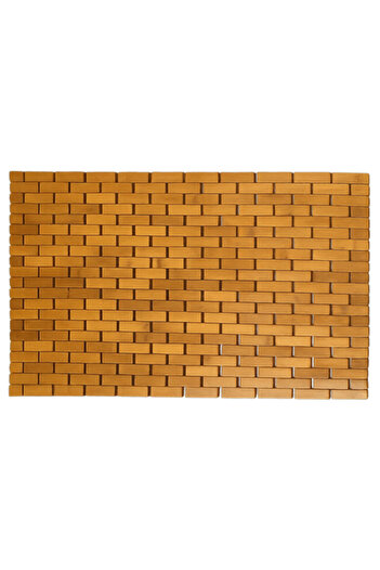 zola Bamboo bath mat, anti-slip, moisture-resistant, 80 x 50 x 1 cm, brown