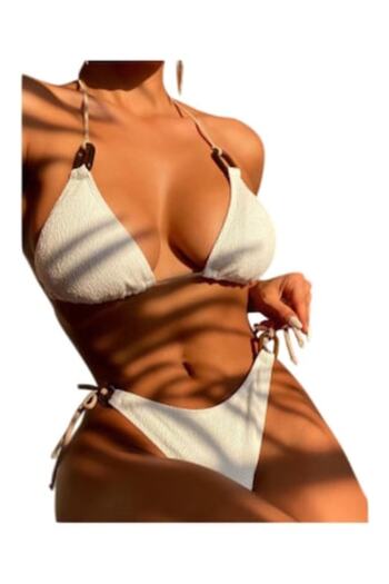 Mixbo Mixbo Swimsuit, Two Pieces, White Summer, size L