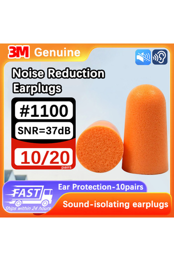 3M 20pairs Earplugs Anti-Noise Sleep Specialized Industrial Comfort Super Soundproof Noise Canceling