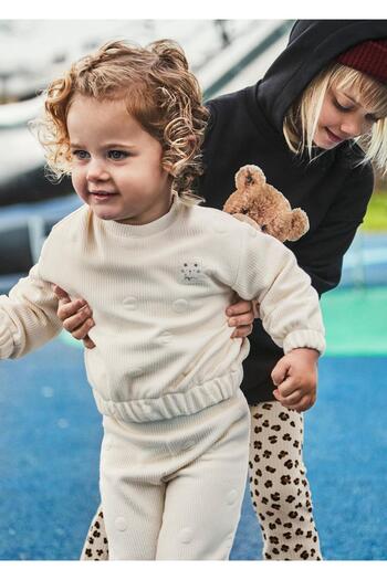 MAYORAL Baby Girl Velvet Tracksuit Set