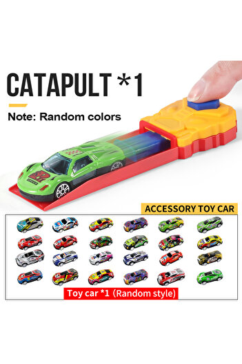 Choice1 1 piece and 1 car A fun set of catapult toy cars, equipped with toy cars that do not require batteri