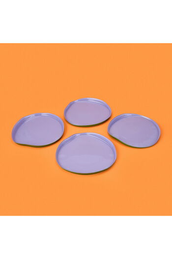 ASPARTAM Kitchen Istanbul Vertical Edge Cake Set of 4 - Purple / Green - 21 cm