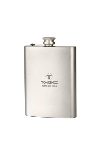 Choice Silver Tomshoo Outdoor 215ML Leakproof Titanium Flask Alcohol Whisky Wine Flask for Outdoor Camping