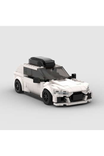 Choice Audi RS6 MOC RS6 racing sports car Vehicle Racer Building Blocks Brick Creative Garage Toys for Boys
