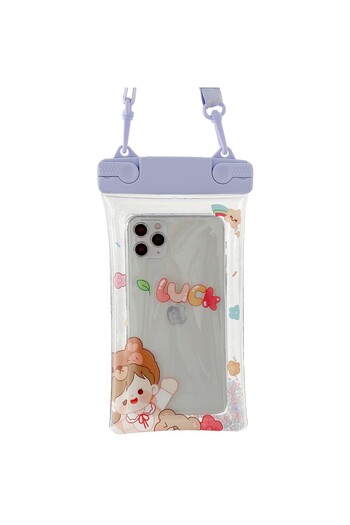 Universal Fruity Waterproof Flippy Underwater Case, Snowproof, Universal, Lucky Girl, Purple