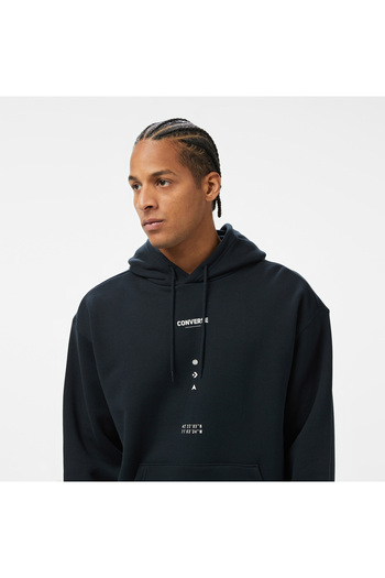 Converse Erkek Loose Fit Siyah Sweatshirt