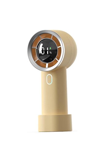 2DAYFIND Portable Fan, 1200mAh, W160, Silicon, Yellow