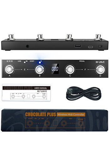 Choice CHOCOLATE PLUS M-VAVE Chocolate Plus Wireless MIDI Controller Pro Keyboard 4 Buttons Foot switch Sup