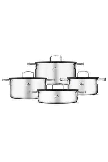 Jumbo Weston 3Ply 8 Piece Stainless Steel Cookware Set