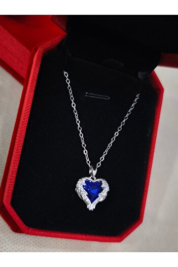 enyatakı Ocean Heart Necklace Stainless Steel Guaranteed Custom in Own Velvet Box