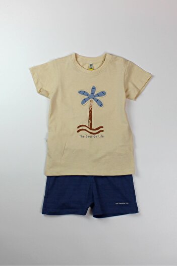 LOSAN Baby Boy Combed Cotton Shorts Set
