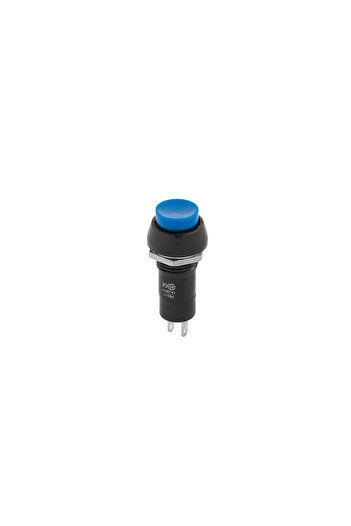 OEM Blue push-button OFF-ON switch with latching round 1A 230VAC PBS 11C