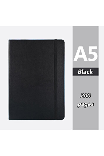 Choice A5 black-200pages Popular A5 bound notebook, 200 pages, school supplies, agenda, suitable for office