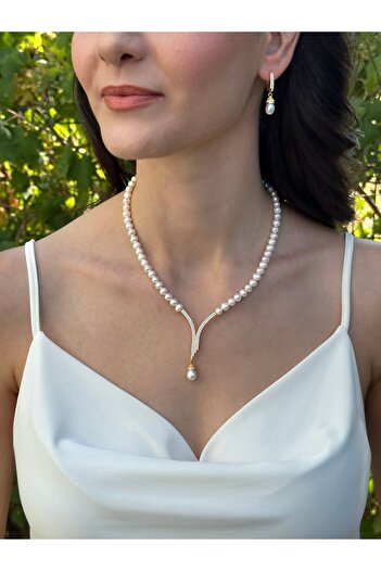 İLK İNCİ TAKI Gerçek Doğal İnci Set – ST089