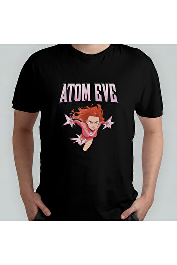Pixxa Invincible Atom Eve Unisex 100% Cotton Crew Neck T-Shirt Model 1