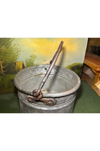 tayfuntufan antika koleksiyon 27 cm Diameter 20 cm High Antique Oversized Copper Crucible - Helke