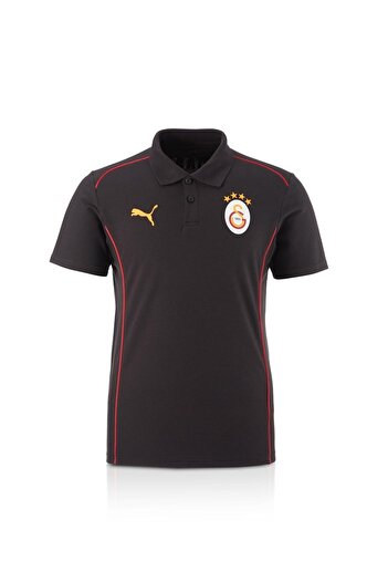 Galatasaray Γνήσιο μπλουζάκι προπόνησης με λαιμόκοψη Polo με άδεια χρήσης + Σετ κασκόλ με σάλι + Ξύλινο κουτί δώρου
