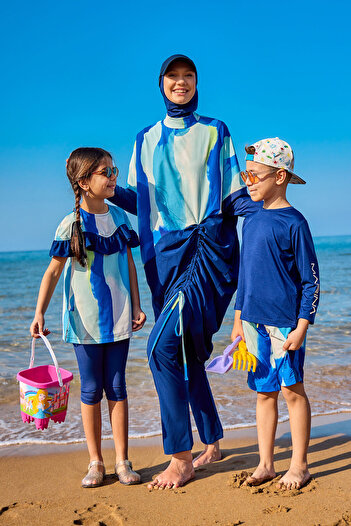 Marina Upf50+ Sun Protection Girl's Swimsuit Set – C2501