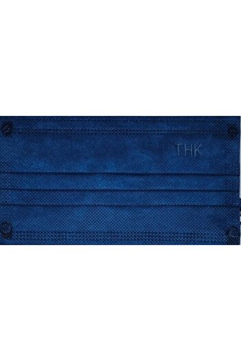 THK Set de 10 măști medicale, THK, ambalate individual, 3 straturi, culoare albastră