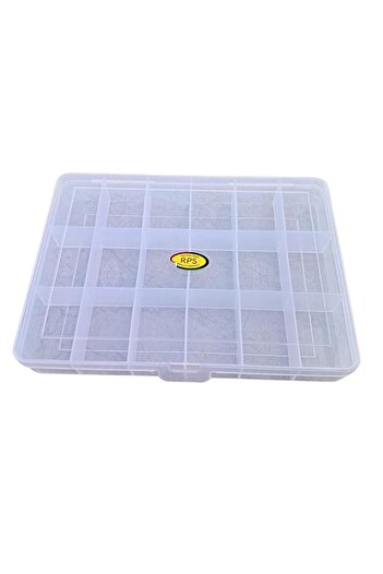 Generic AANIJ® Polypropylene Multi Purpose Jewellery Organizer Rectangular Storage Box With Fix Dividers 18