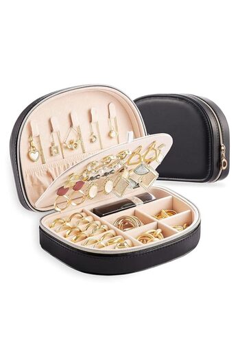 Generic DOOKOO Travel Jewelry Box,Travel Jewelry Case,Seashell-Shaped Jewelry Box, Jewelry Organizer Box fo