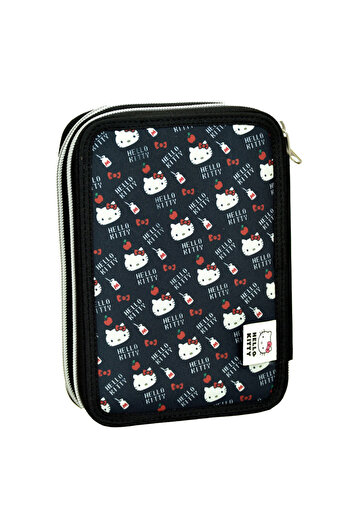 Hello Kitty Heart pencil case filled 2 layers