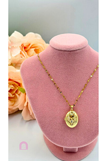 Moond Accessories Çelik Gold Renk Alya Model Kolye
