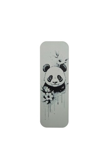 OEM Bookmark Panda, White, Black, 15 cm x 5 cm