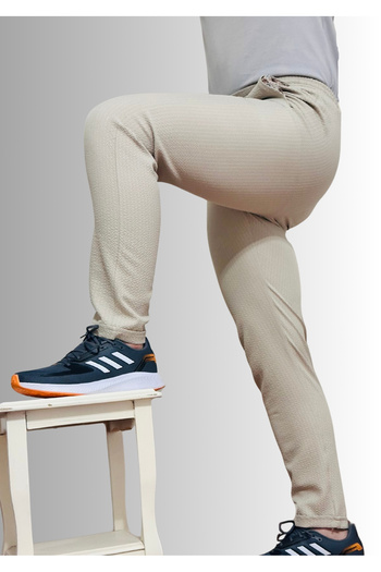 ManKlas Gofre Kumaş Erkek Jagger Pantolon Yazlık Bej Jogger Eşofman Pantolon