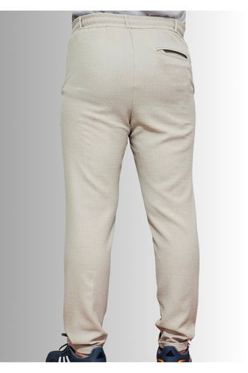 ManKlas Gofre Kumaş Erkek Jagger Pantolon Yazlık Bej Jogger Eşofman Pantolon