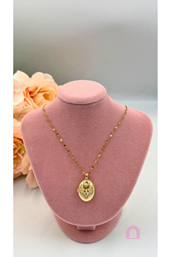 Moond Accessories Çelik Gold Renk Alya Model Kolye