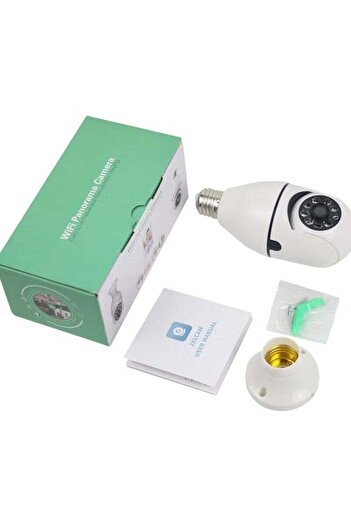 vgt WiFi Panorama Camera & Wireless Outdoor CCTV Monitor - 1080P 2MP Smart Home Security Light