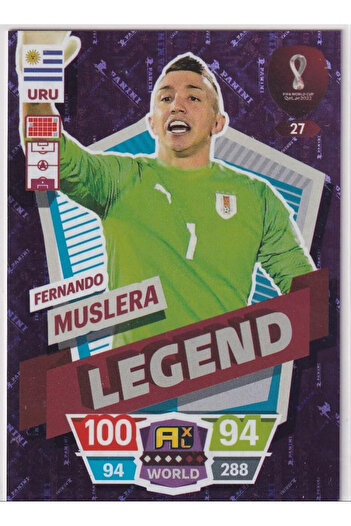 Panini Qatar World Cup Karte 2022 No. 27 Fernando Muslera Legend