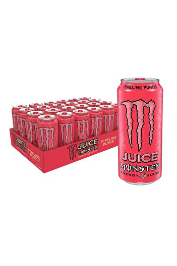 MONSTER Energy Drink 500 ML, Pipeline Punch Flavour, Pack of 24