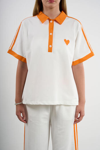 HANIQA Summer Polo Neck Short Sleeve Suit