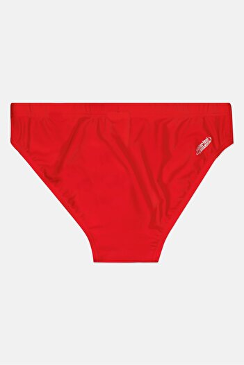 ARENA Kids Boy Brand Logo Drawstring Brief Swimwear, Red