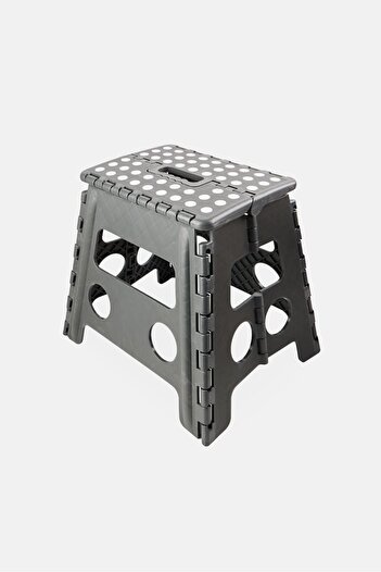 Farberware Foldable Stepstool Plastic, Dark Grey