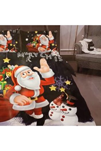 Ralex Lenjerie pat cu motive Crăciun Cocolino XMAS 4 piese, cearșaf pat 230 x 250 cm, pilotă 180 x 240
