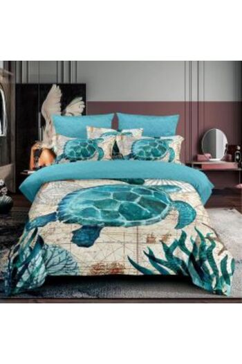 Ralex Economic Package Single Bed Linen Finet Cotton 3 pieces 3D, Quilted Pillow 50 x 70 cm and Duvet 140